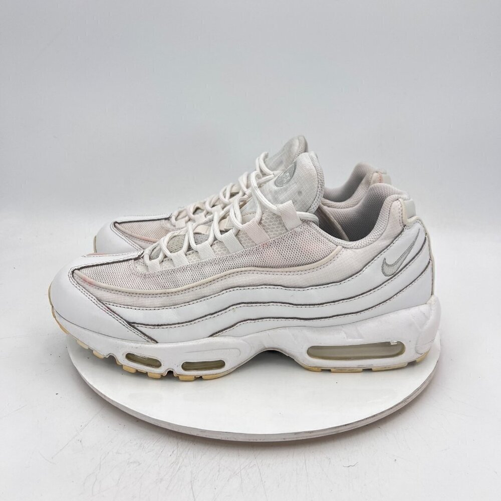 Nike Air Max 95 Essential Men Size 11.5 CT1268-100 All White Training Shoes